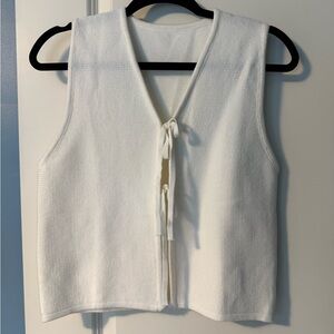 Boutique brand knit white vest